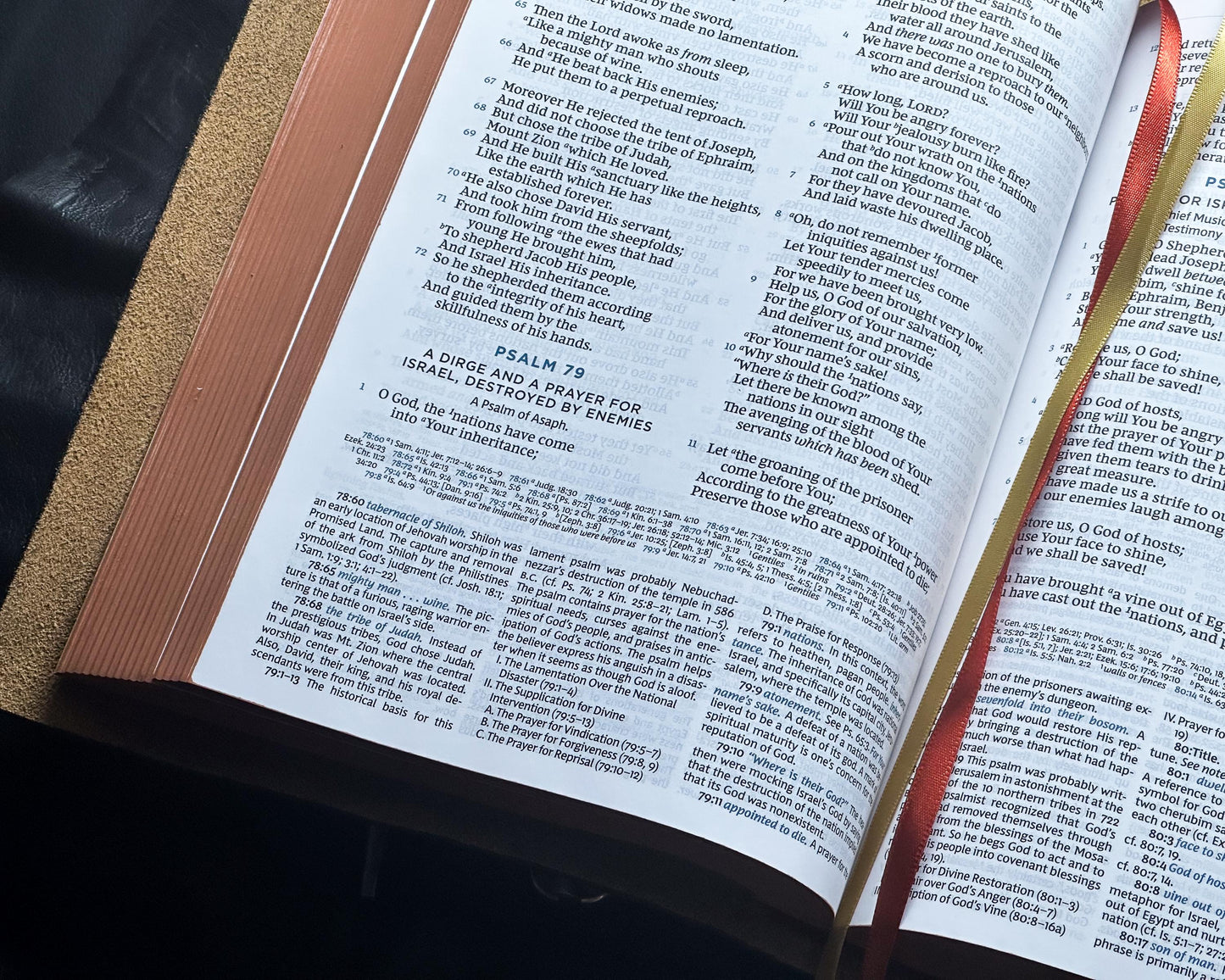 Full Grain Leather MacArthur Study Bible ESV/ NKJV/ Legacy Standard Bible