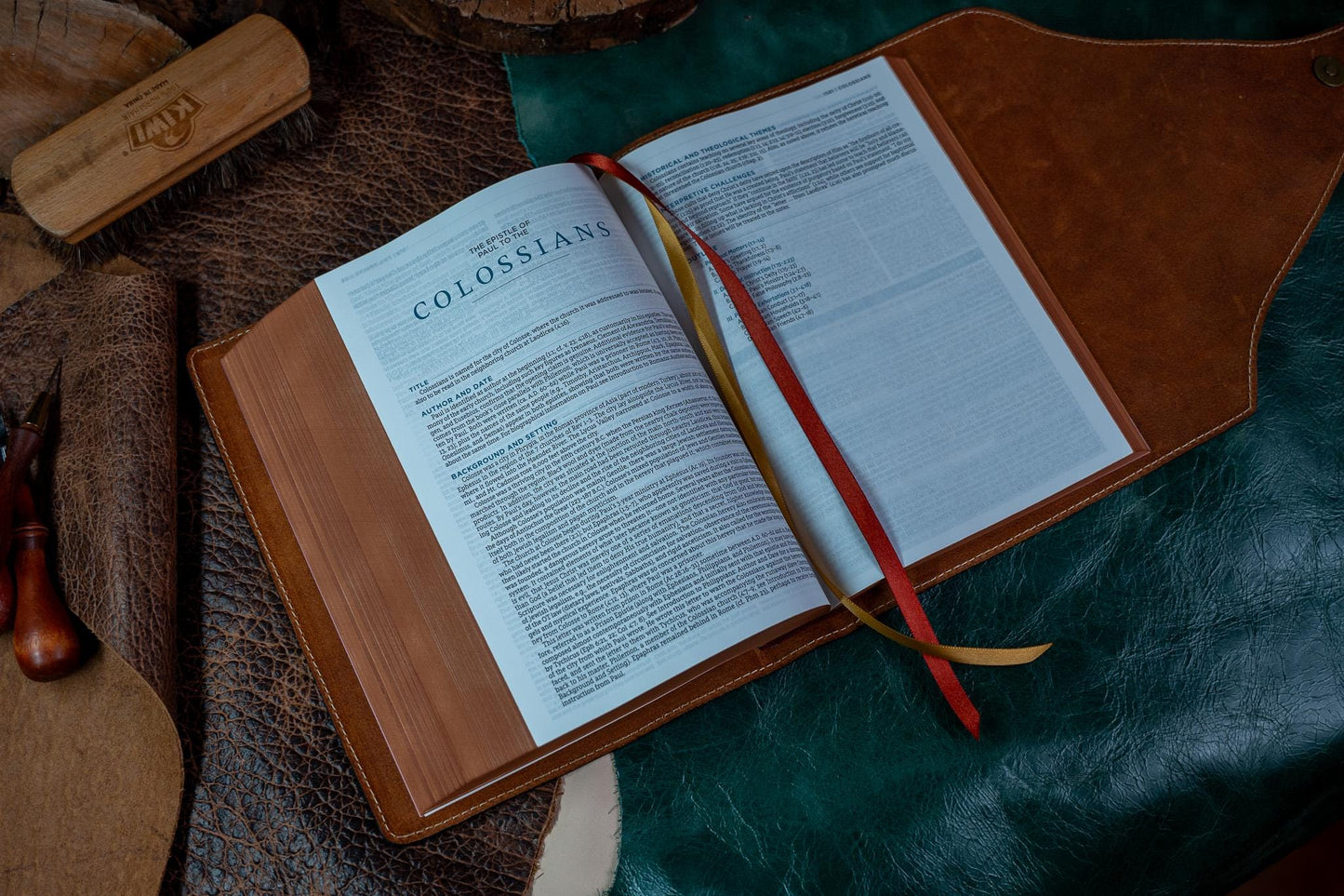 ESV MacArthur Study Bible - Premium Badalassi Leather - Full Grain Vegetable Tan