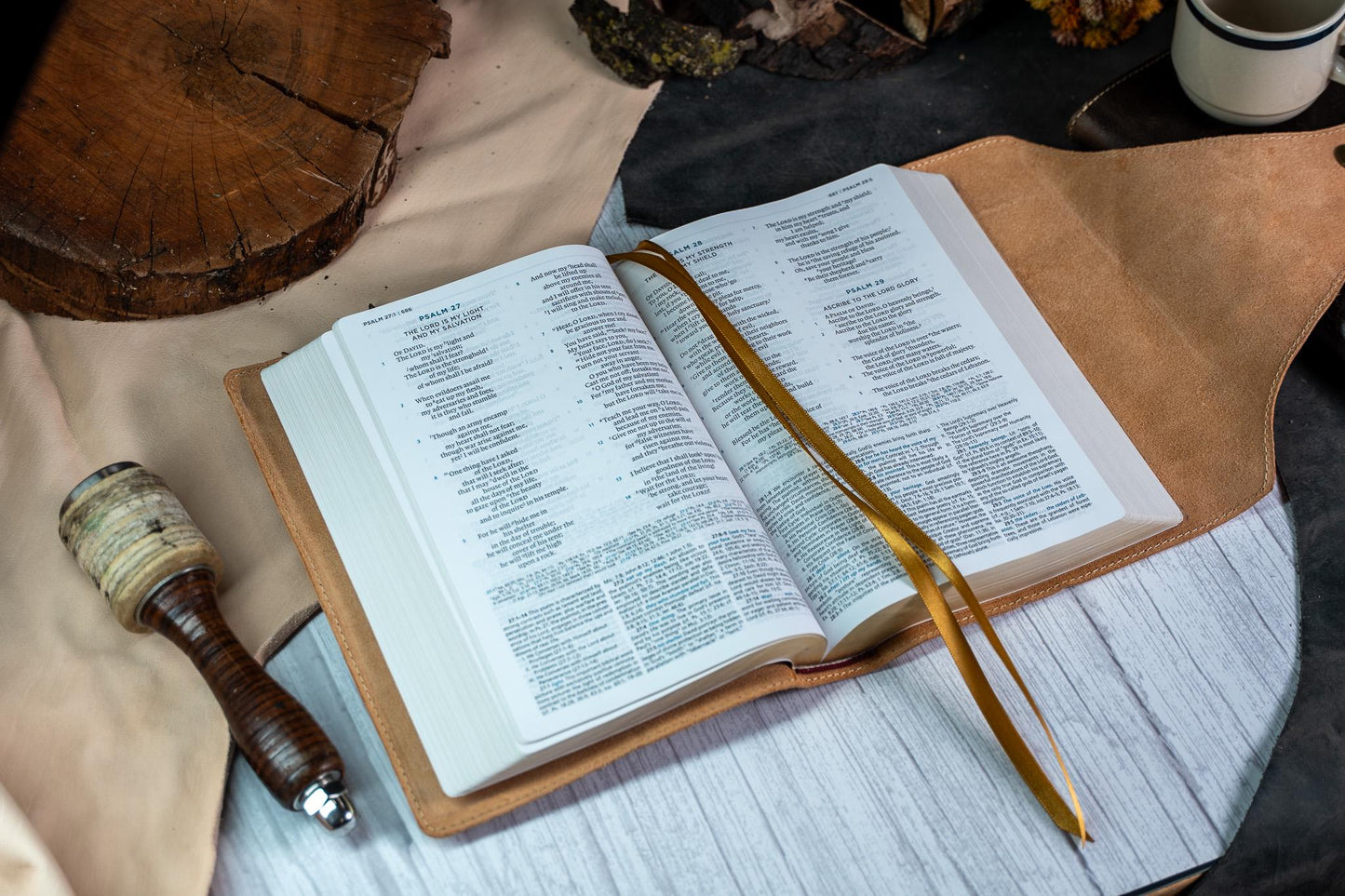 NKJV MacArthur Study Bible Premium Badalassi Leather - Full Grain Vegetable Tan