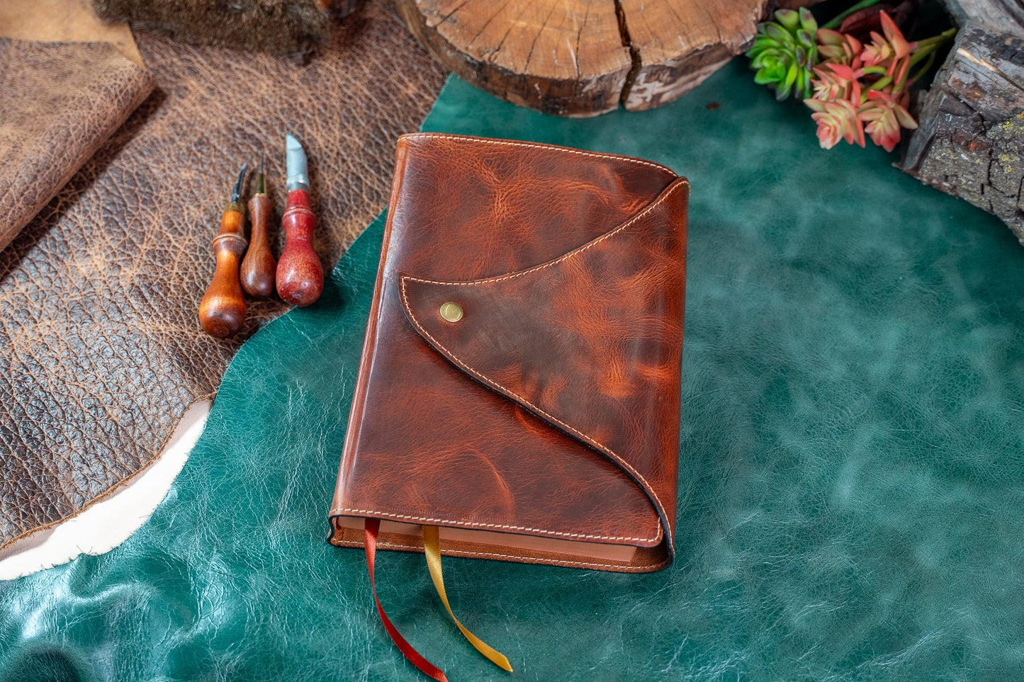 ESV MacArthur Study Bible - Premium Badalassi Leather - Full Grain Vegetable Tan
