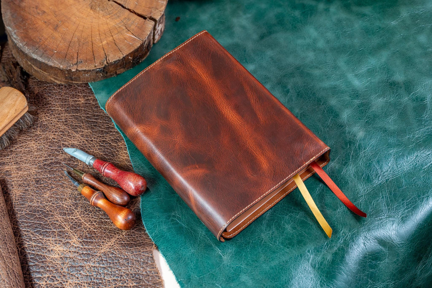 ESV MacArthur Study Bible - Premium Badalassi Leather - Full Grain Vegetable Tan
