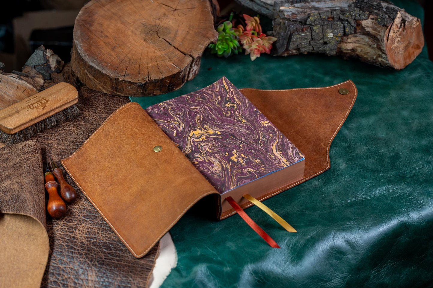 ESV MacArthur Study Bible - Premium Badalassi Leather - Full Grain Vegetable Tan