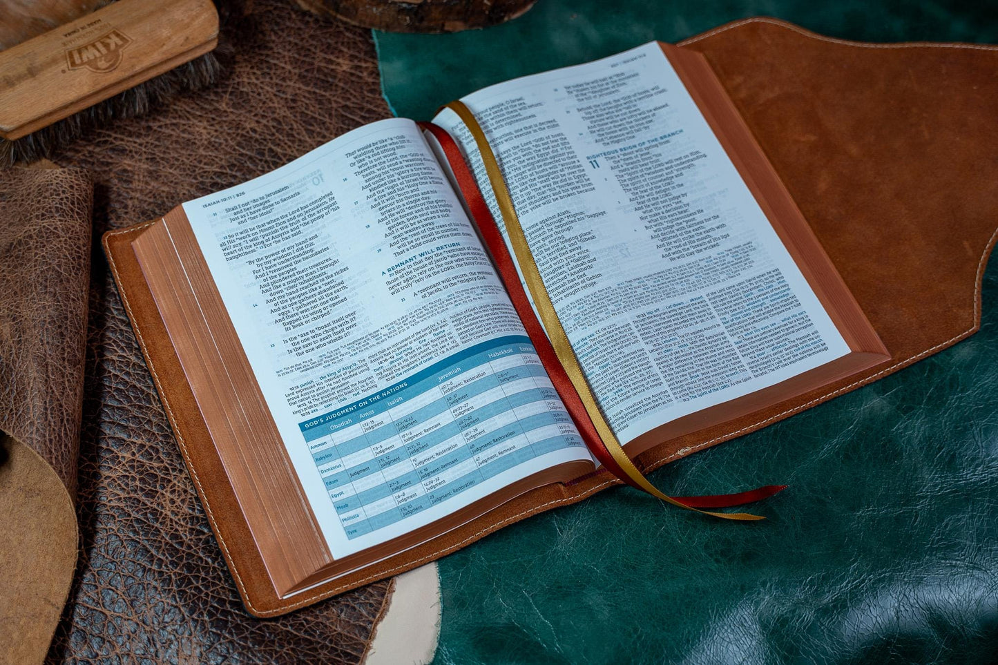 ESV MacArthur Study Bible - Premium Badalassi Leather - Full Grain Vegetable Tan