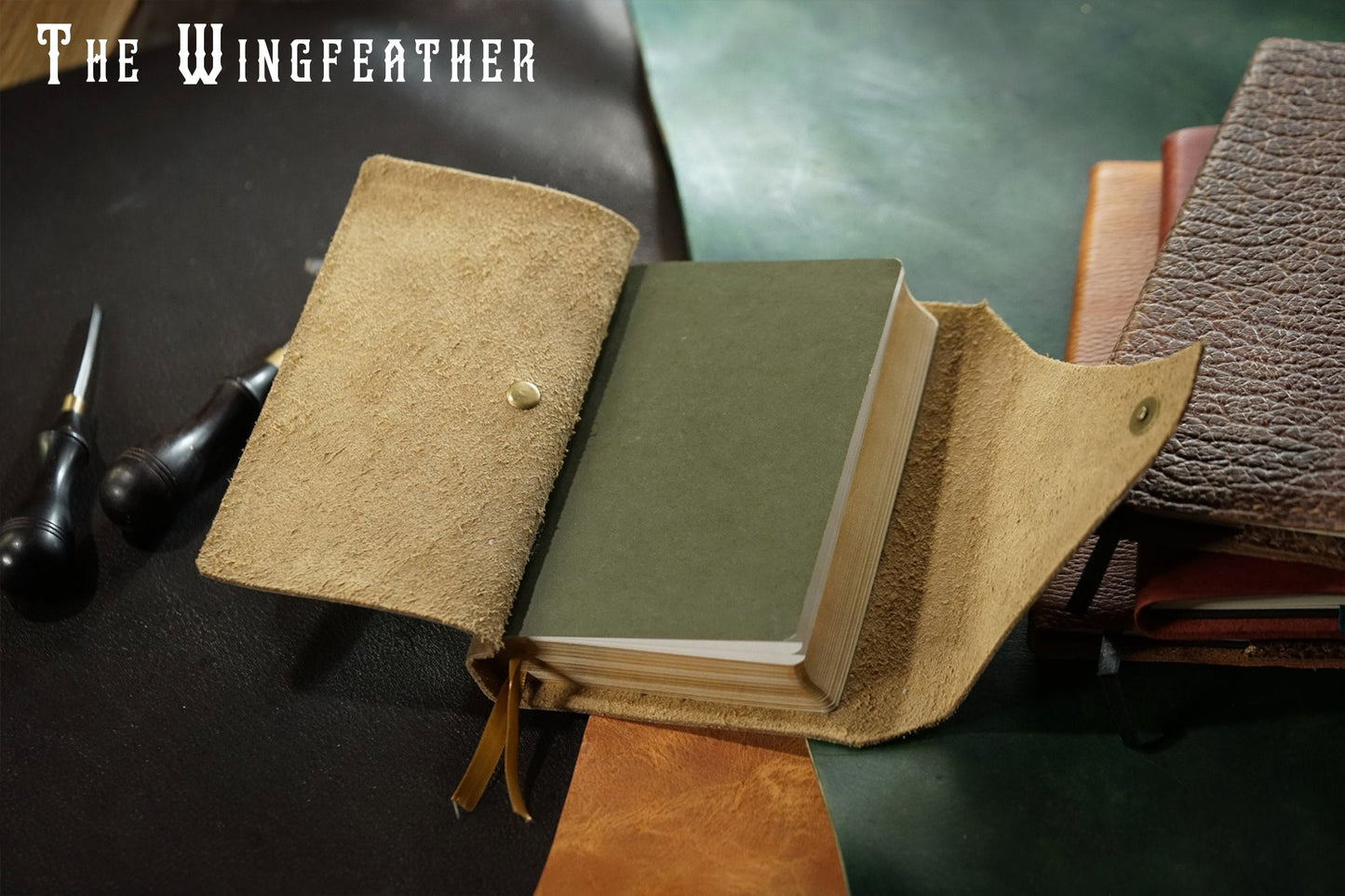 CUSTOM Holy Bible Full Grain Leather Rebind - Wingfeather Design - Very Popular!