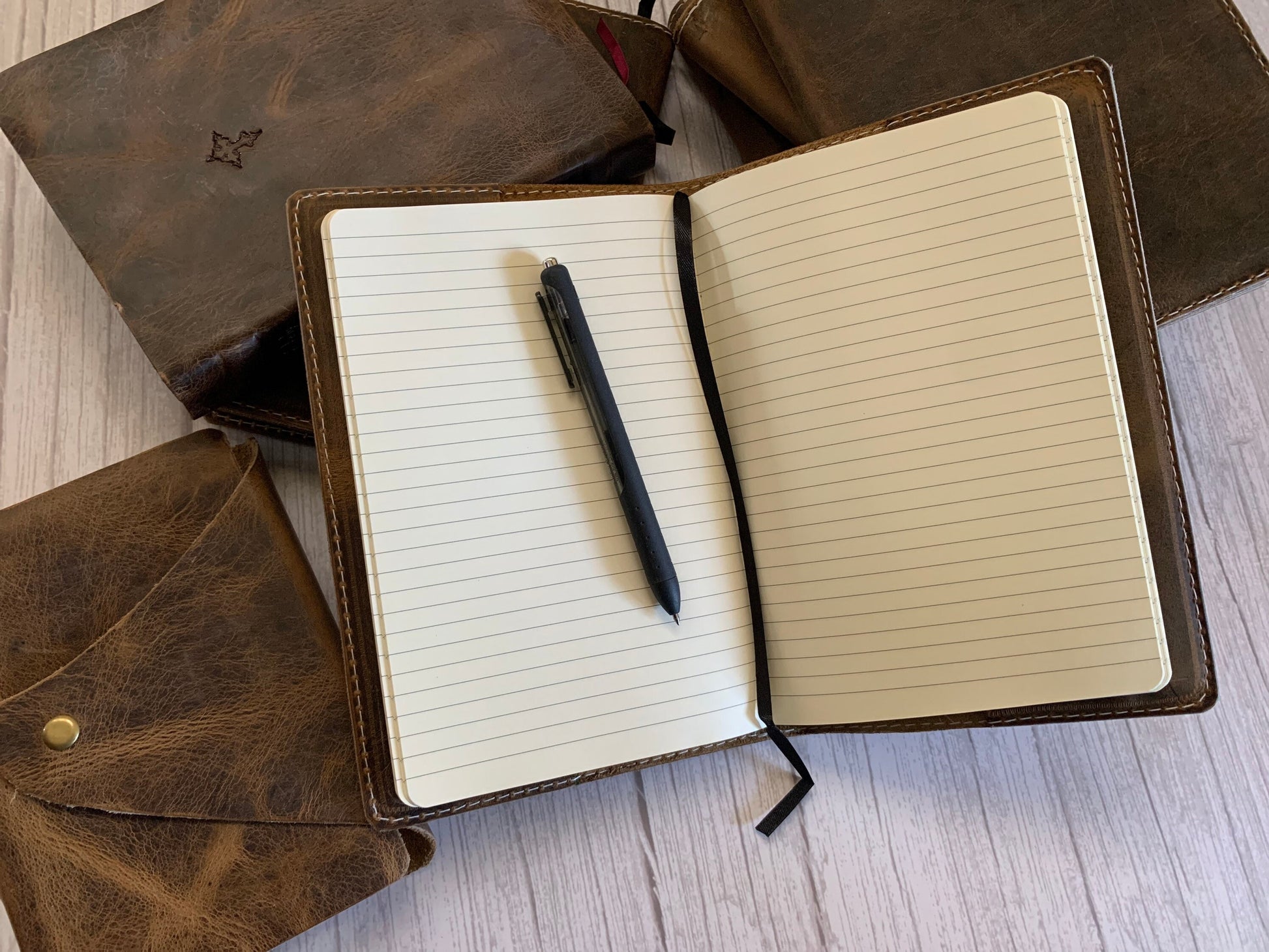 Full Grain Leather Bible Journal - With 180 page Notebook