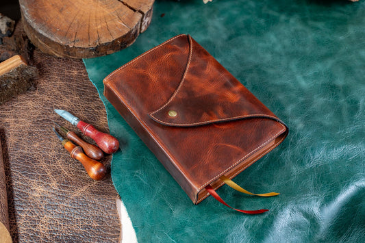 ESV MacArthur Study Bible - Premium Badalassi Leather - Full Grain Vegetable Tan