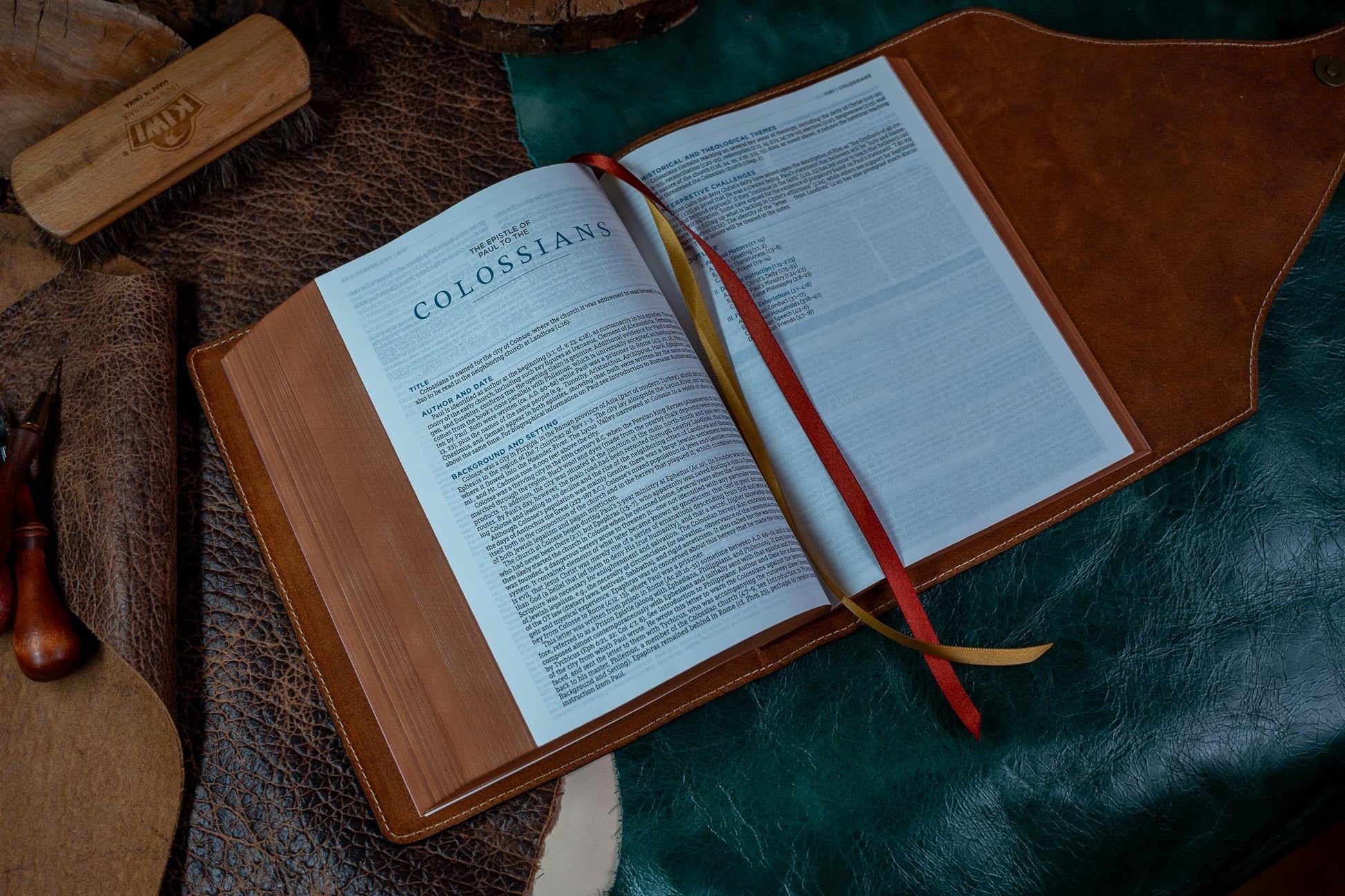 ESV MacArthur Study Bible - Premium Badalassi Leather - Full Grain Vegetable Tan
