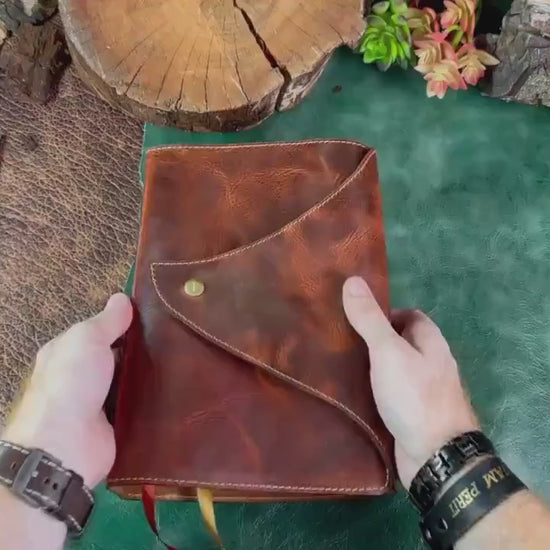 ESV MacArthur Study Bible - Premium Badalassi Leather - Full Grain Vegetable Tan